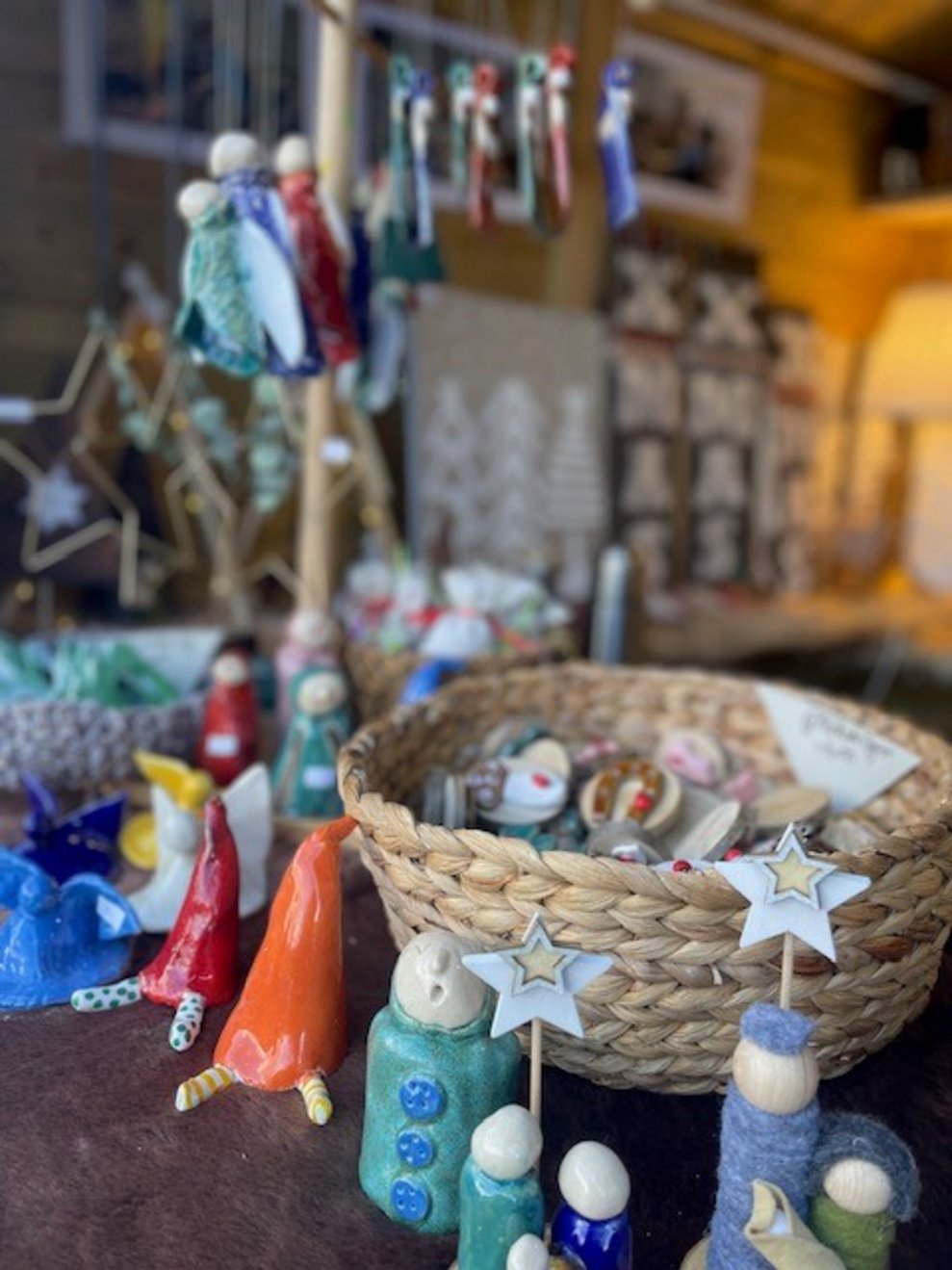 die Werkstücke unserer Bewohnerinnen und Bewohner...