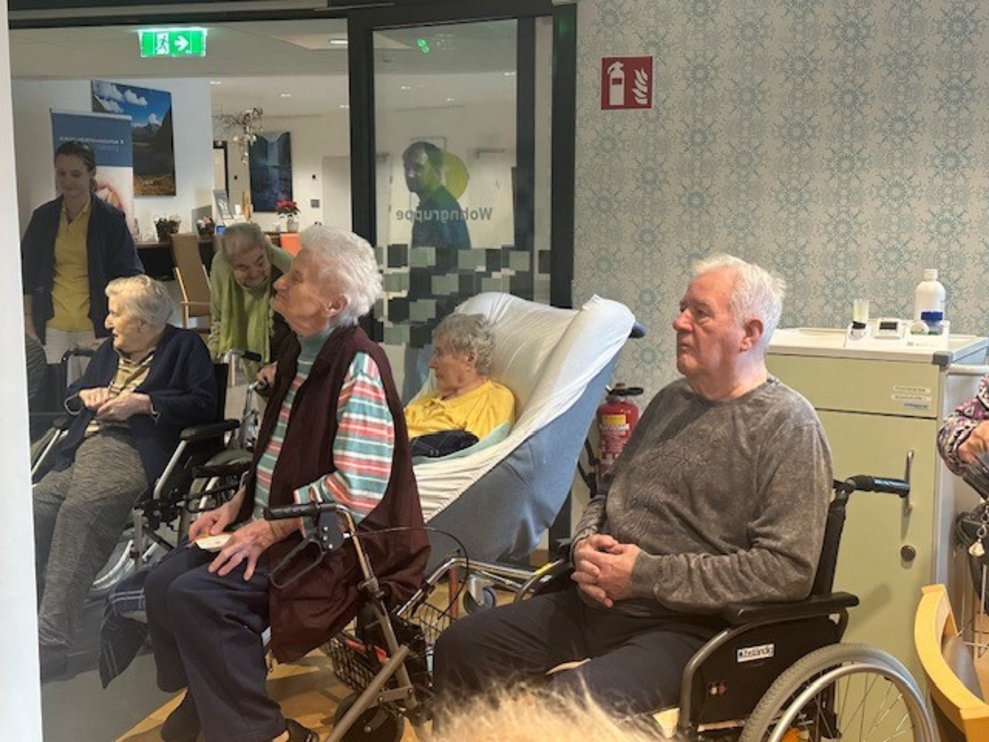 begeisterten sie unsere Bewohnerinnen und Bewohner.