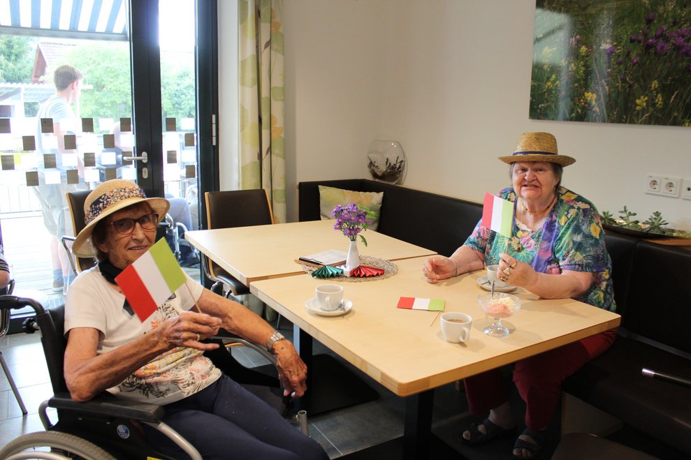 Doch es wurde nicht nur herumgesessen...