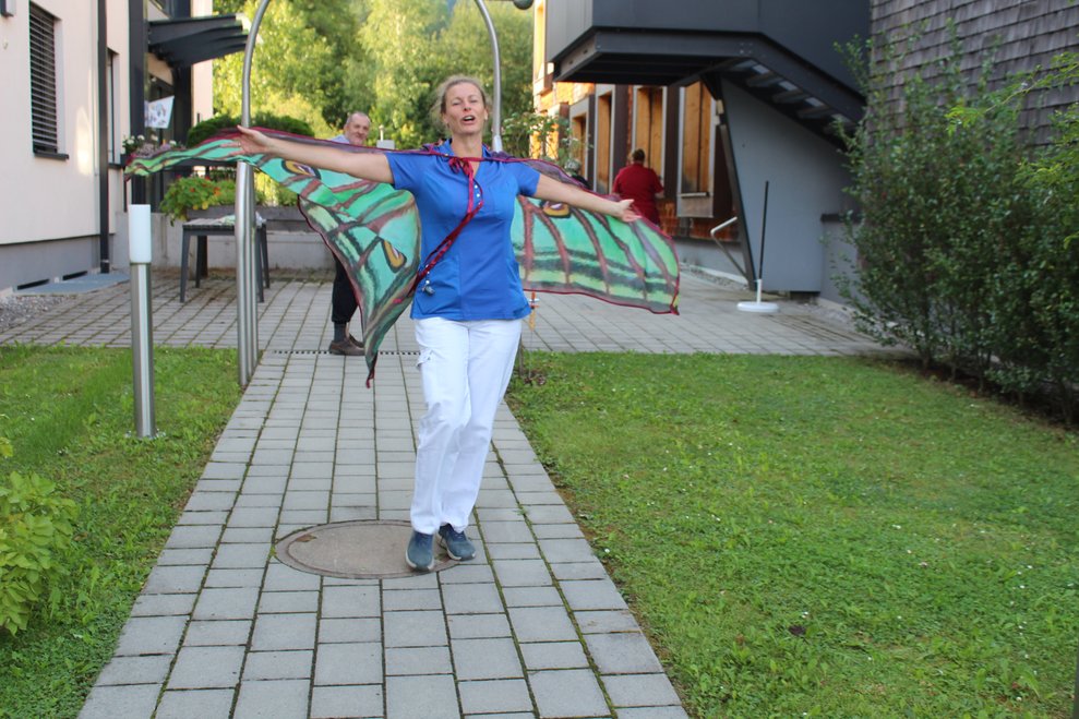 Zum Abschluss schwirrte unsere PBM Dana Mayr...