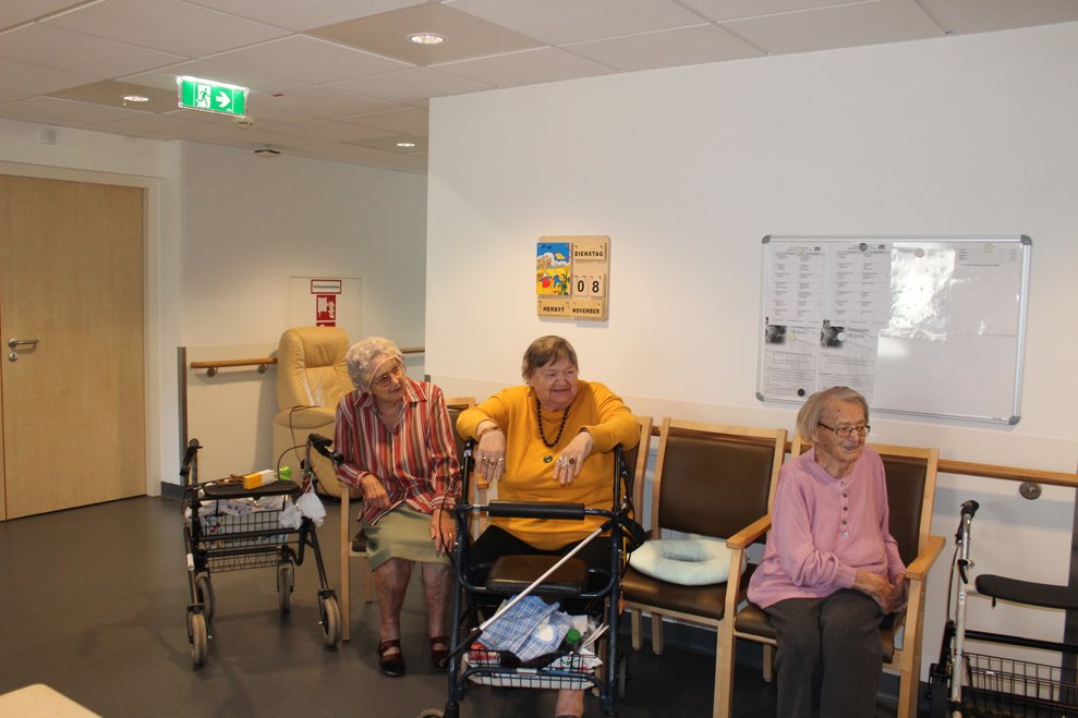 Die BewohnerInnen freuten sich...