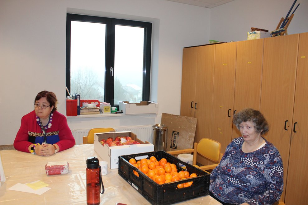 Unsere fleißigen Bewohnerinnen...