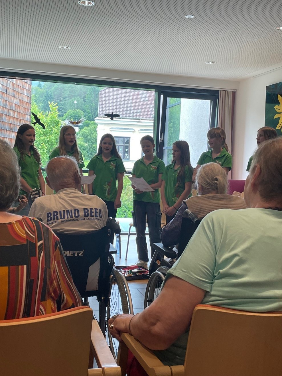 Der Auftritt des Mädchenchors aus Frankenfels...