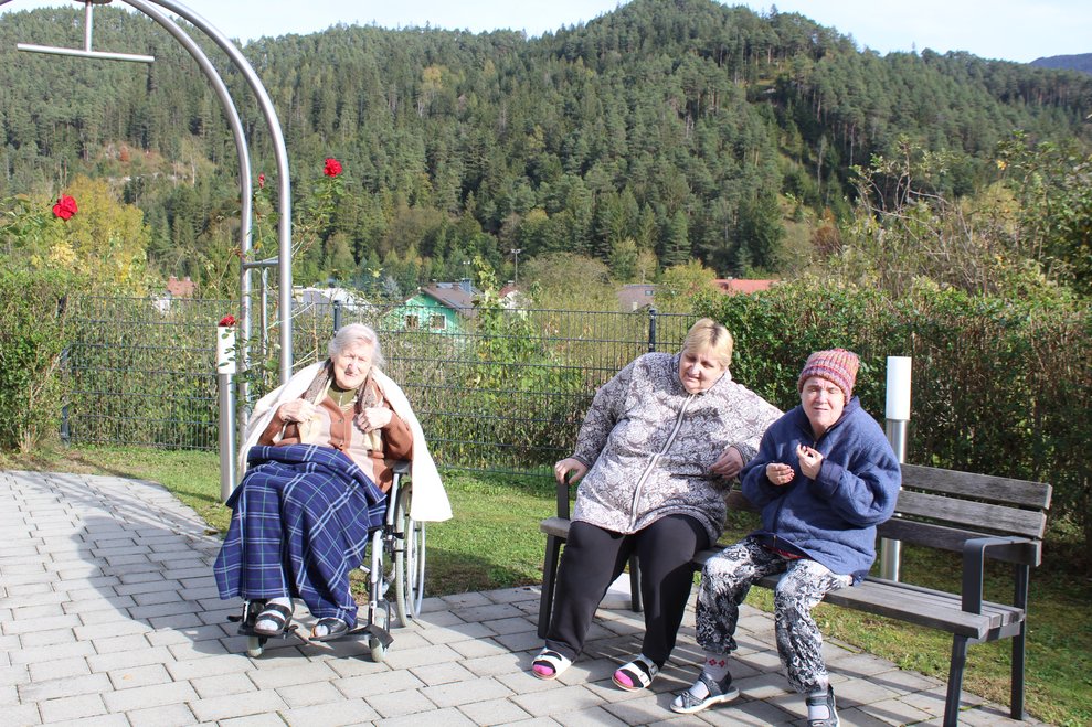 und genießen danach den schönen, warmen Herbsttag...