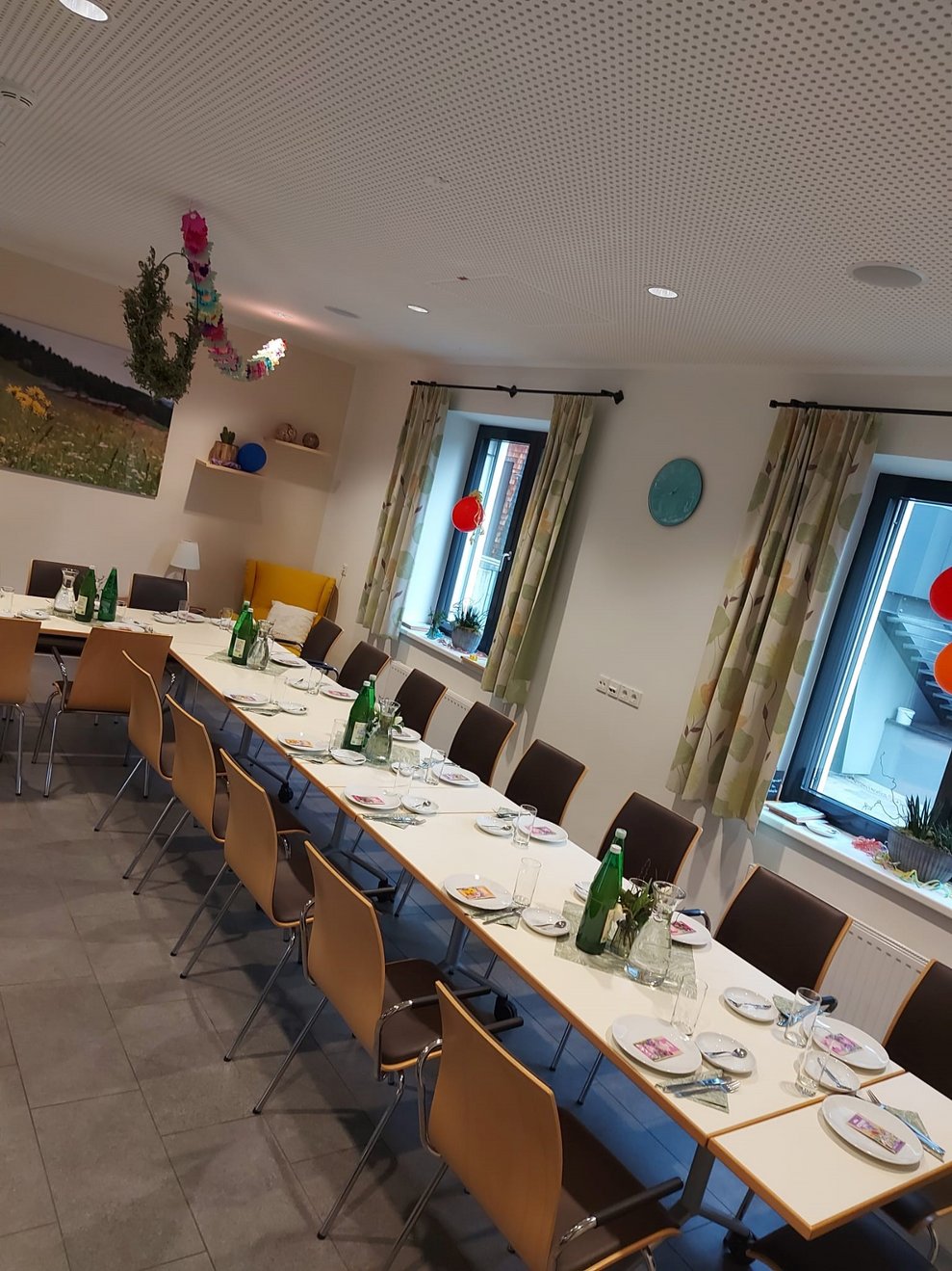 Herrlich gedeckte Tische...