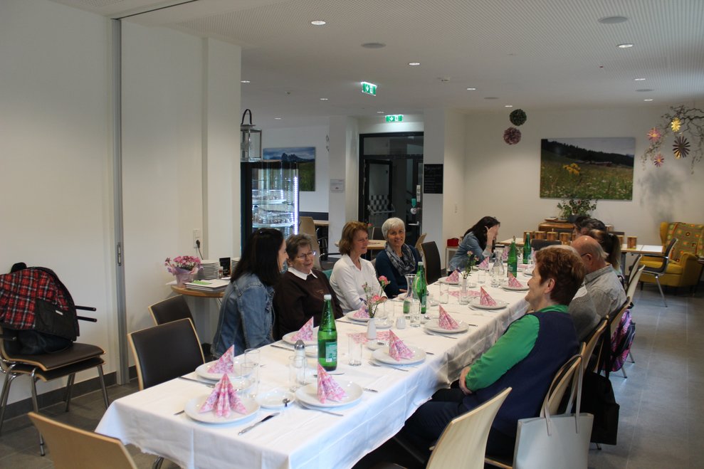 Schnell entstanden angeregte Gespräche denen auch...