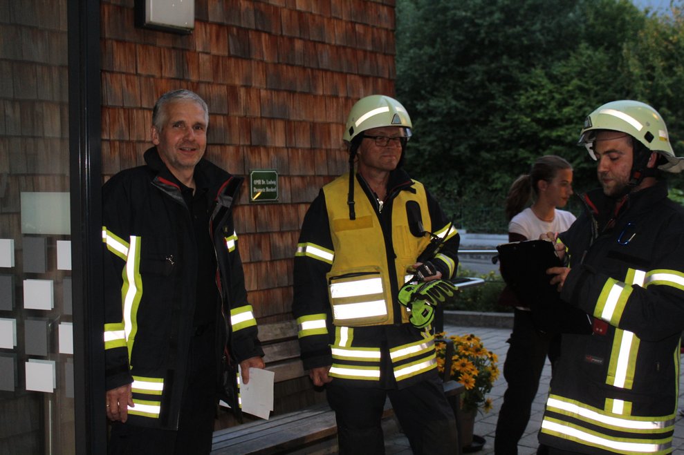bereiteten sich mit einer "Übung für den Notfall" im PBZ vor.