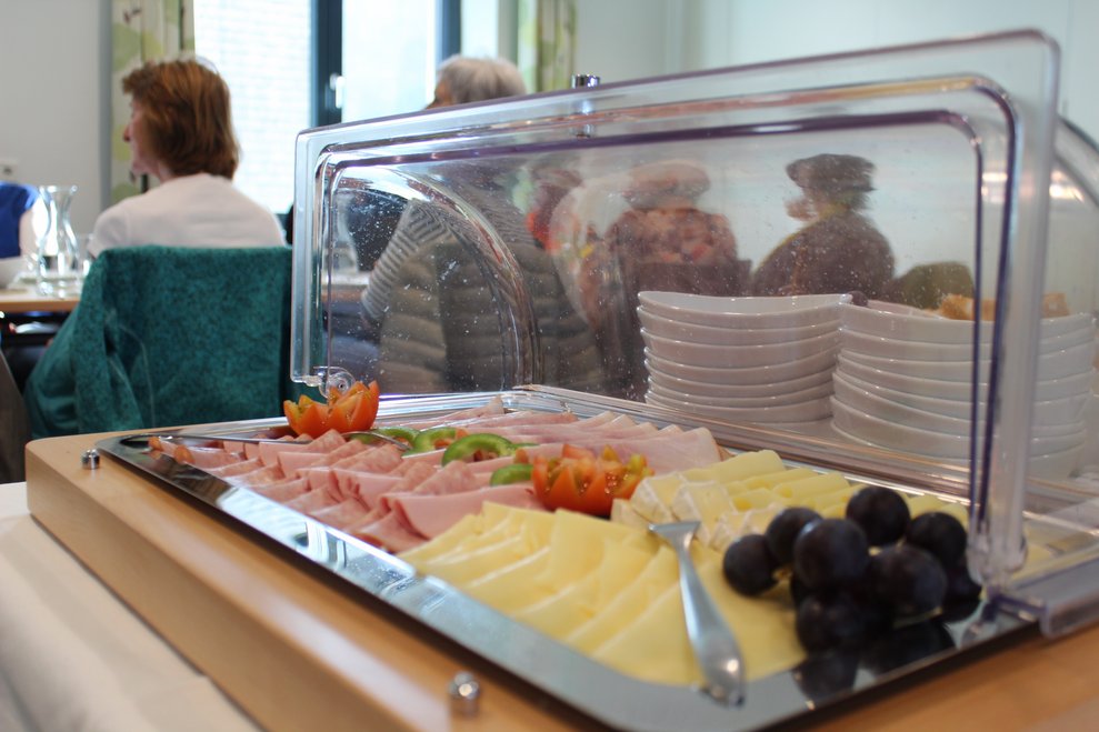 natürlich frisch aus unserer Küche, verspeist.