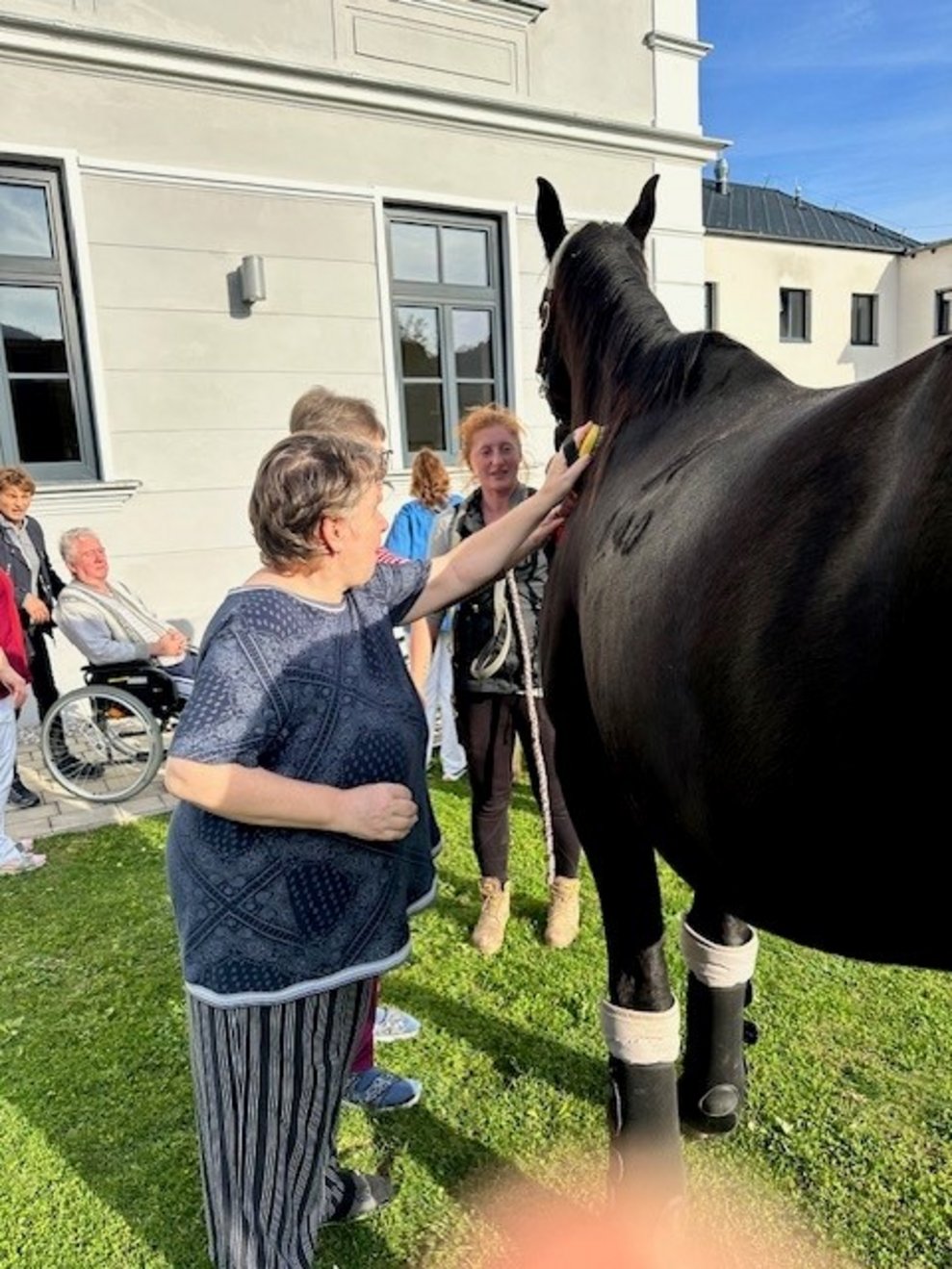 und streichelten voller Begeisterung...