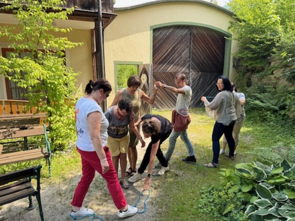 und unterstützten sich die Teams gegenseitig und miteinander.