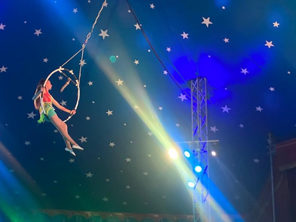 in schwindelerregenden Höhen...