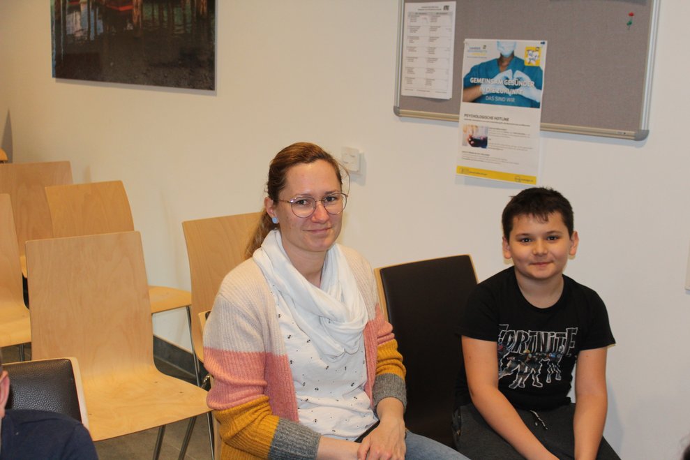 und sahen sich die Show an.