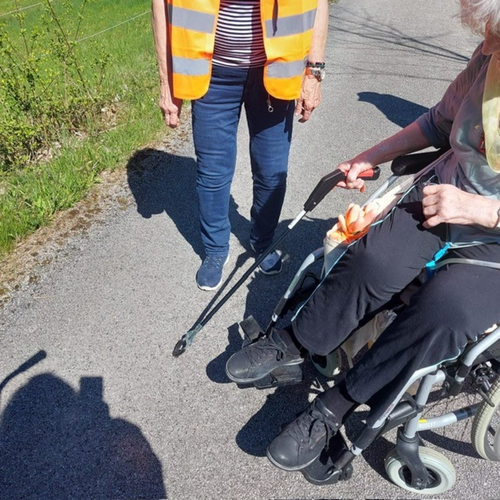 sammelten die fleißigen Helferlein...