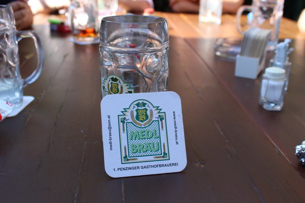 Danach fuhren alle weiter ins "Medl Bräu"...