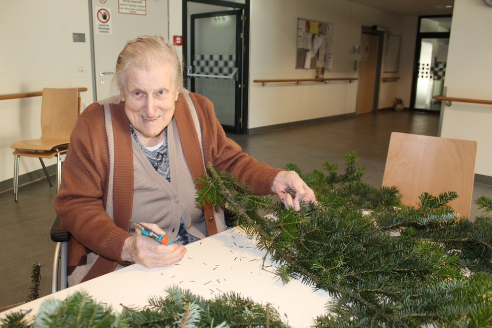 Adventkranz binden