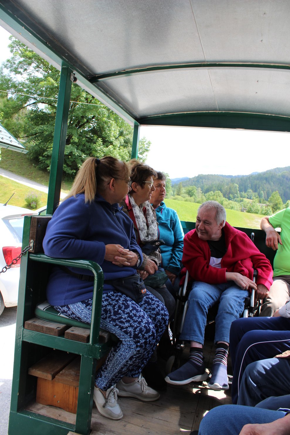 zurück nach Hause ging.