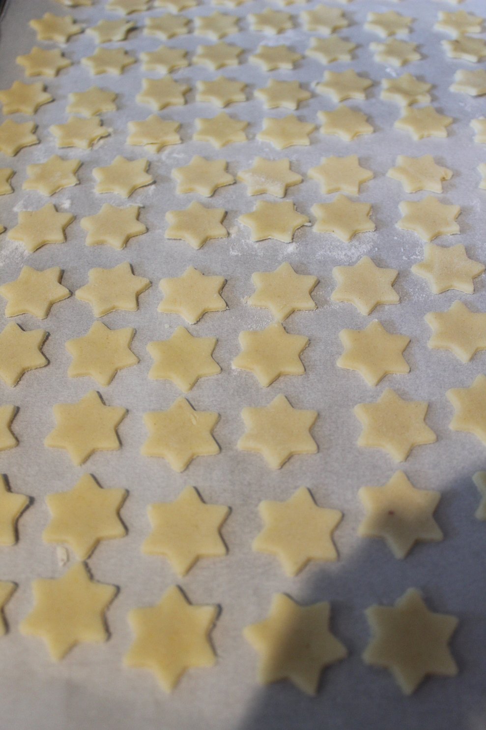 und Kekse in Sternenform...