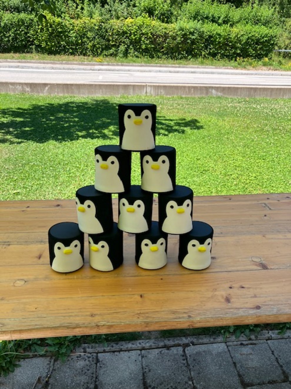 lustigen Dosenwerfen,...