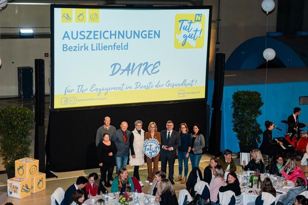 Im Rahmen der Tut gut-Regionalgala...