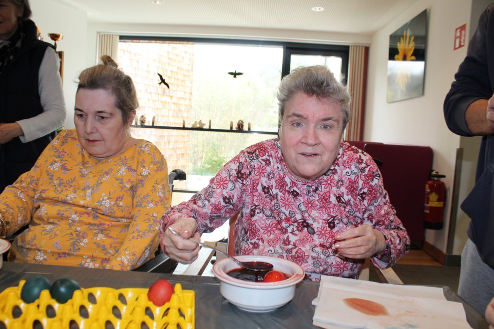 wo sie bei unserem Osterfrühstück dann als Blickfang dienten.