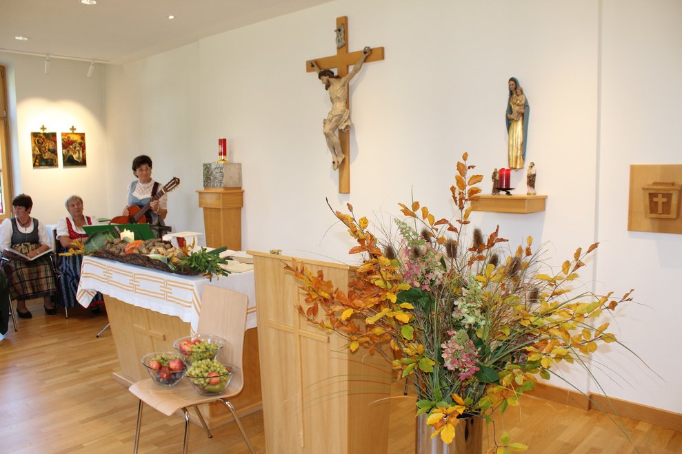 Bei unserem jährlichen Erntedankfest...