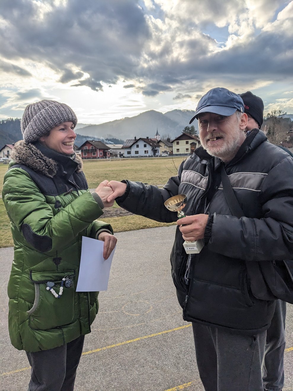 Platz 2 ging an Herrn Weisz