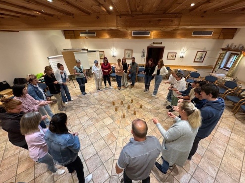 wie bei etwas schlechterem Wetter.