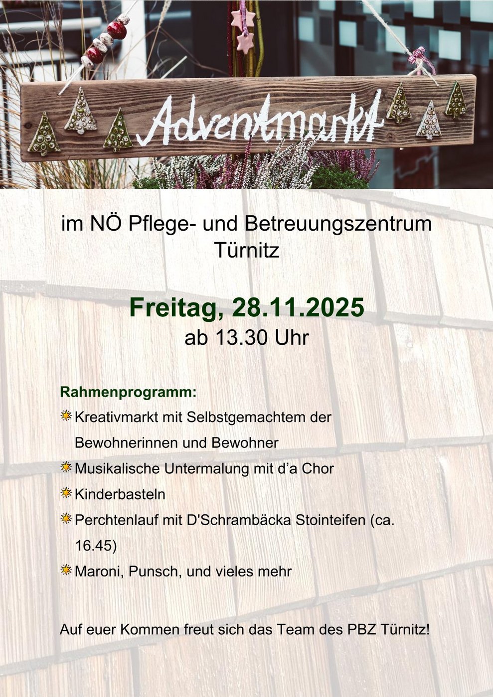 Flyer Adventmarkt