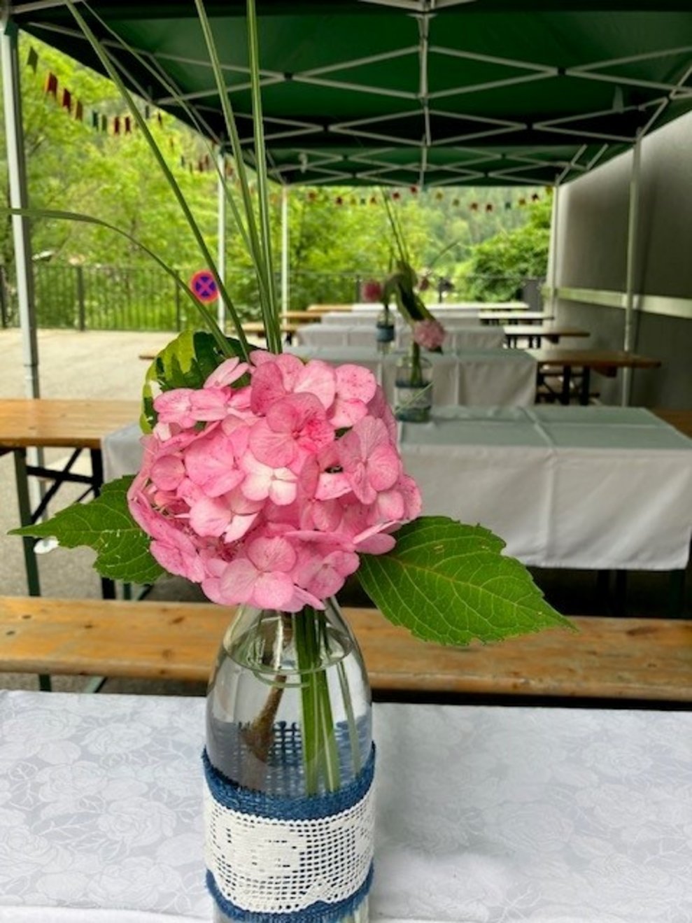 als bei schönem Wetter, schöner Dekoration,...