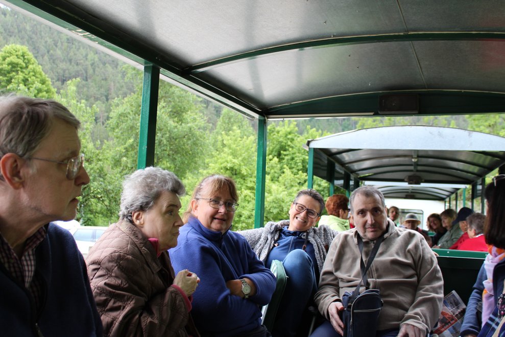 Danach ging es wieder mit dem Bummelzug zurück...
