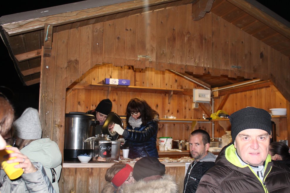 war sehr ausgelassen.