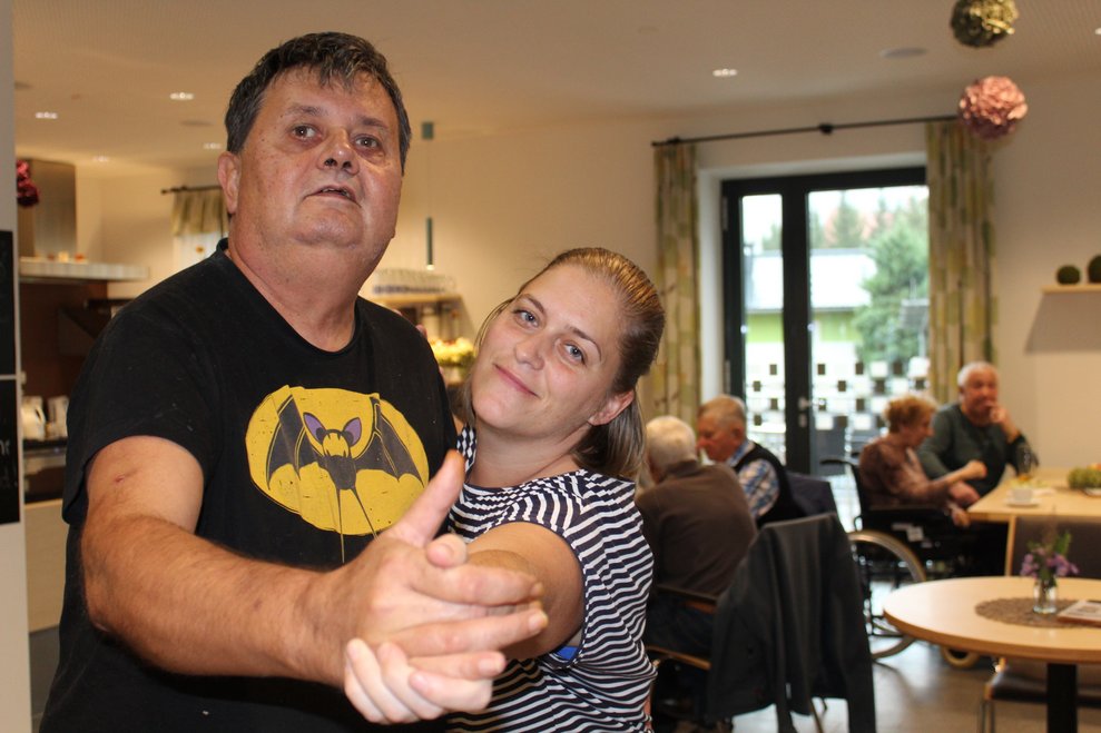 Nach und auch während das Eis verspeist wurde...