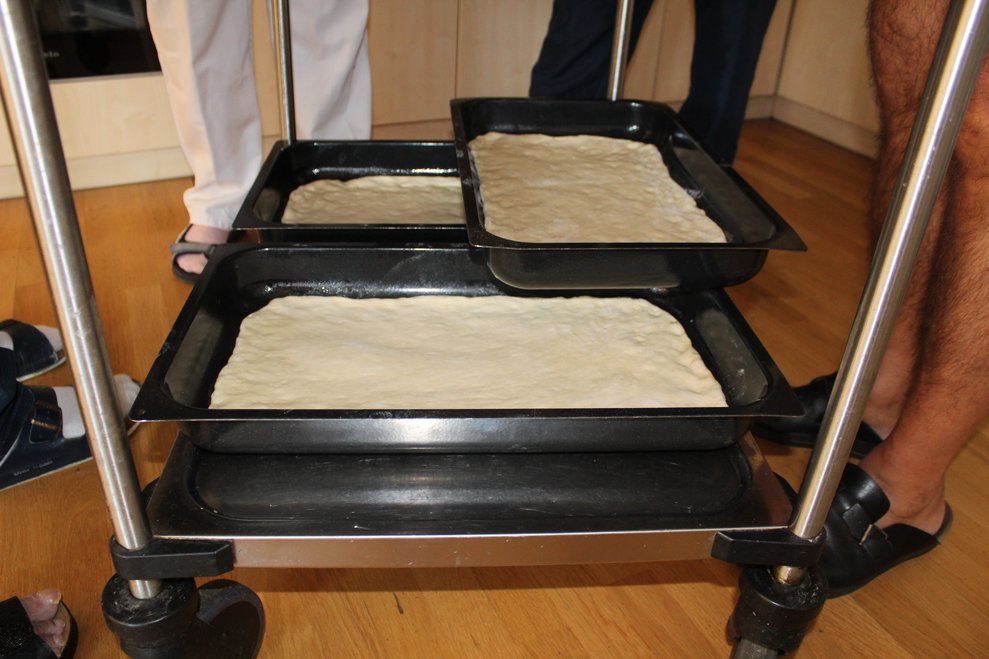 Frischer Pizzateig...