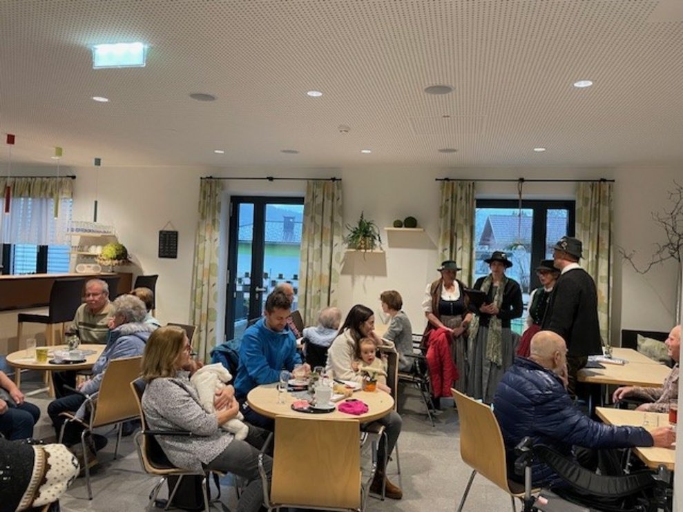 und auch unsere Gäste freuten sich über die Darbietung...