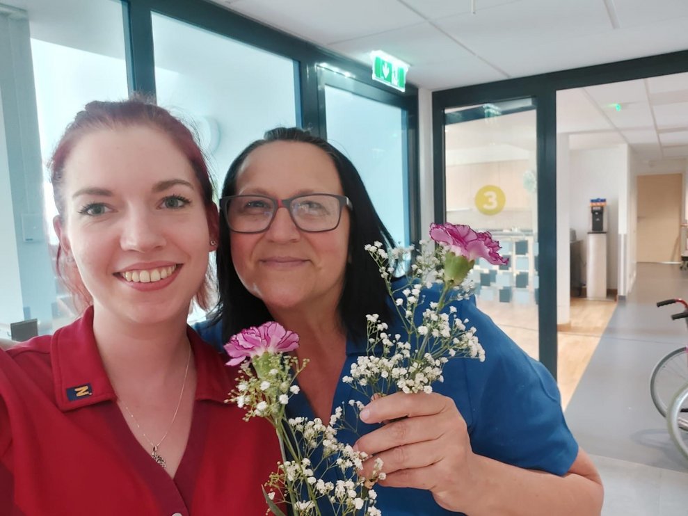 des Pflegepersonals...